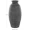 Whitewashed Black Textured Decorative Ceramic Vase